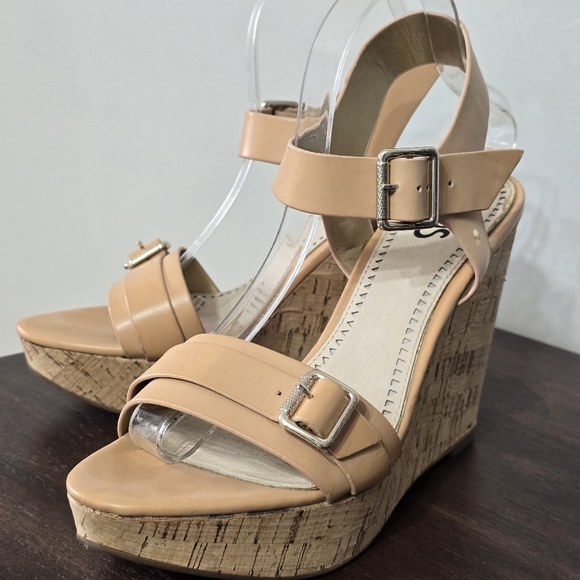 Circus By Sam Edelman Raquel Cork Wedge Sandals Women's Size 10M - Picture 6 of 12